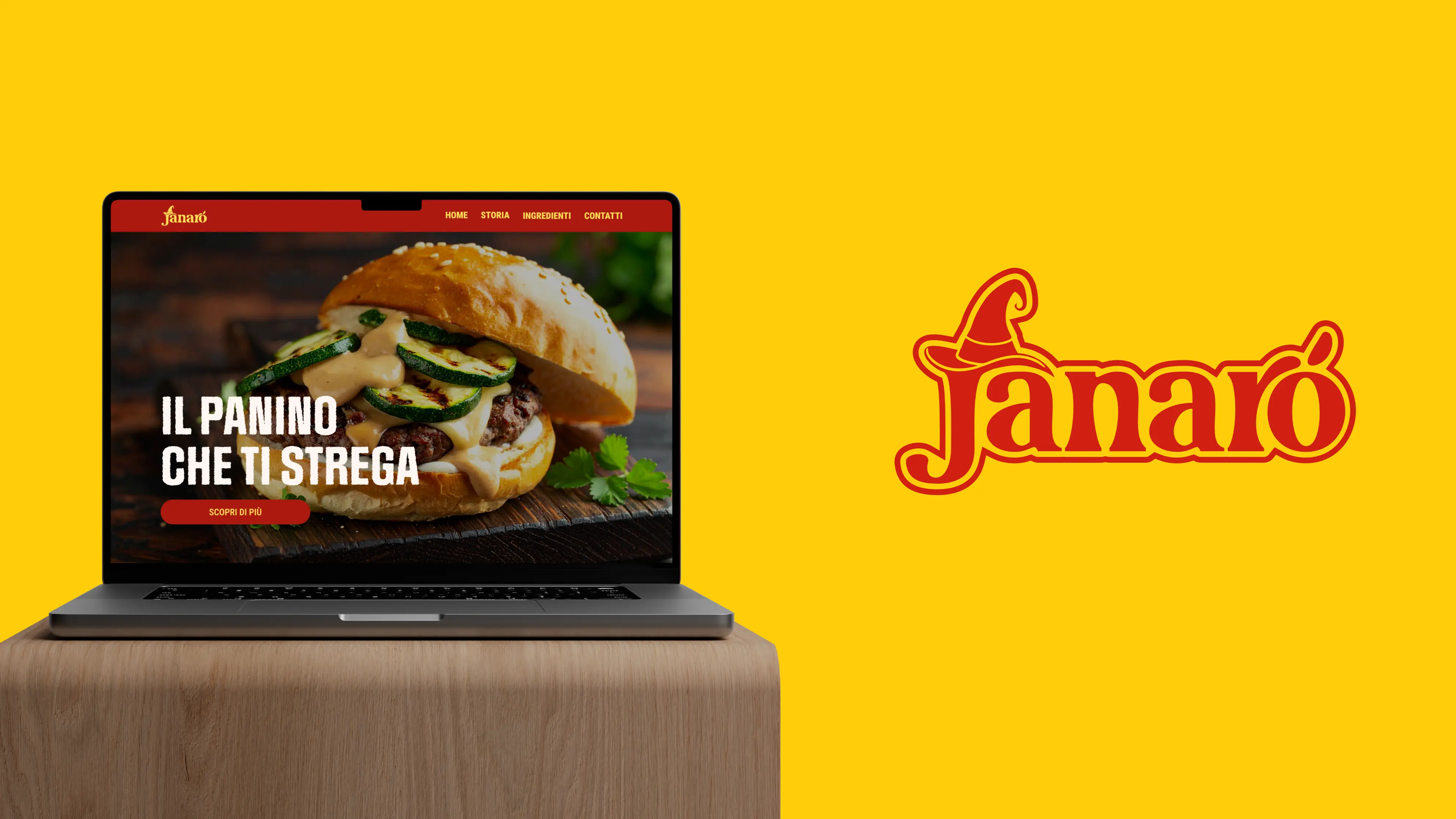 mockup del progetto janarò