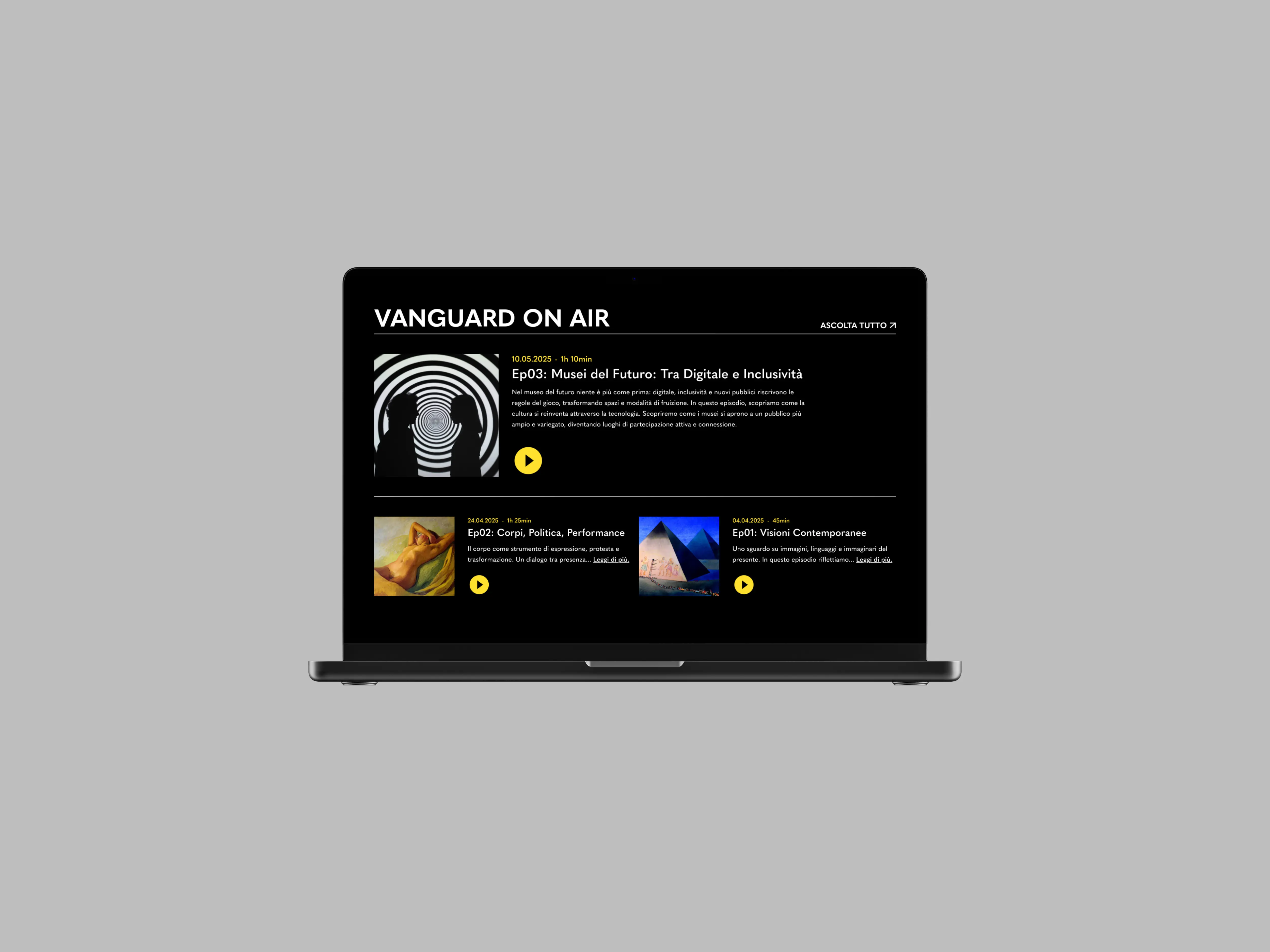 sezione podcast